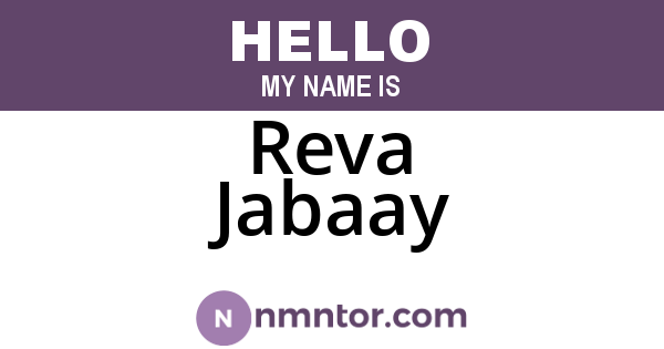 Reva Jabaay