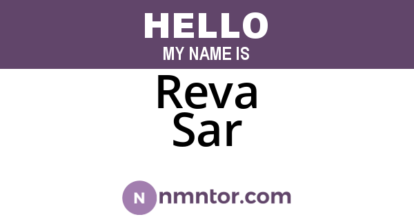 Reva Sar