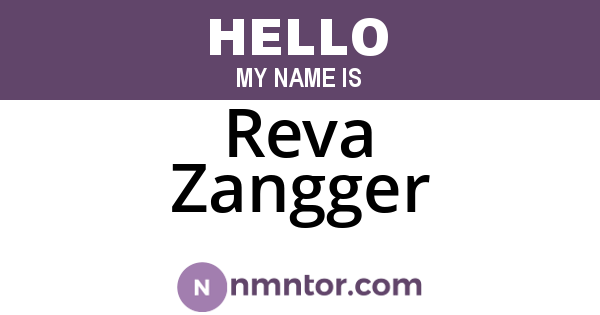 Reva Zangger