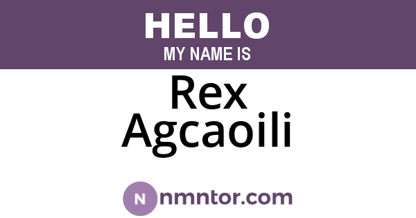 Rex Agcaoili