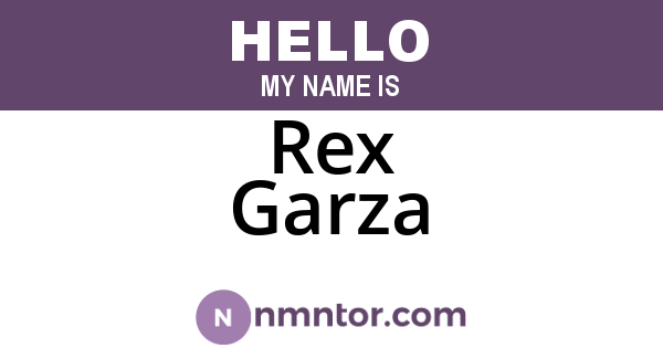 Rex Garza