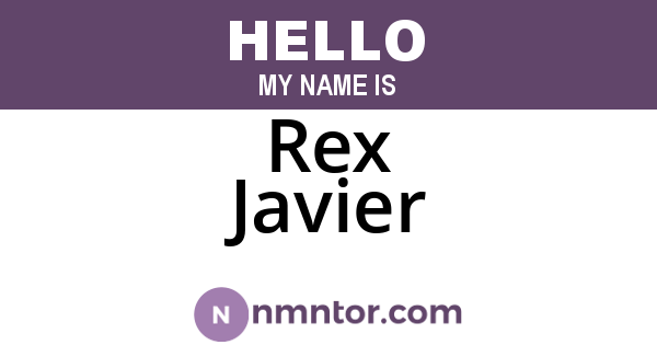 Rex Javier
