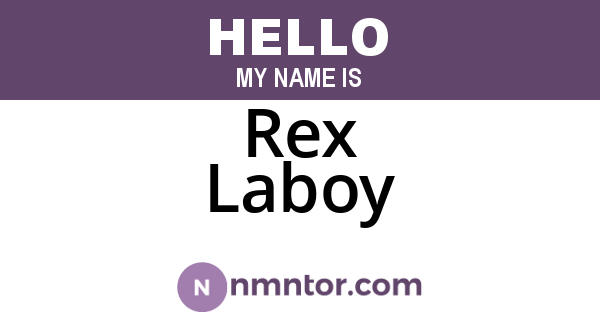 Rex Laboy