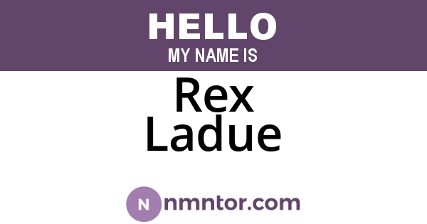 Rex Ladue
