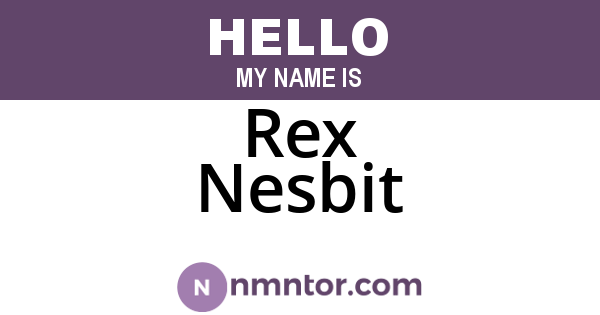 Rex Nesbit