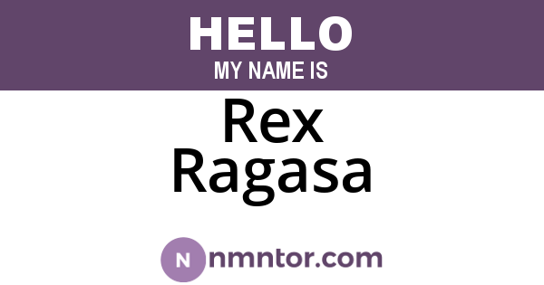 Rex Ragasa