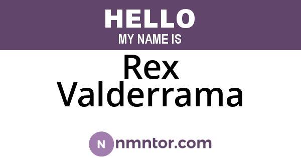 Rex Valderrama