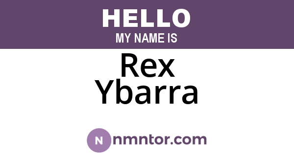 Rex Ybarra