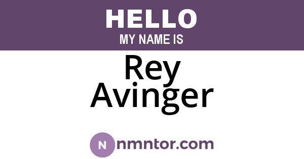 Rey Avinger