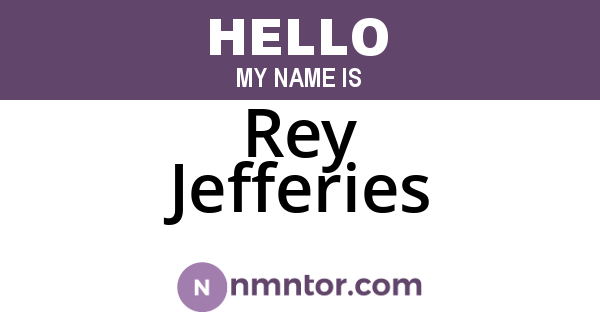 Rey Jefferies