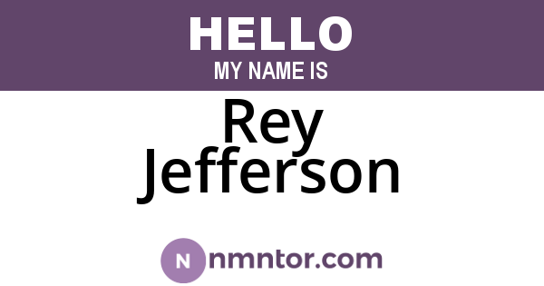 Rey Jefferson