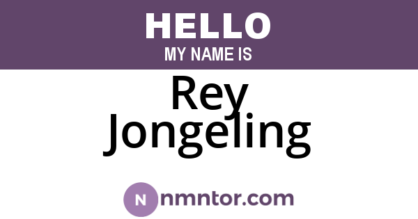 Rey Jongeling