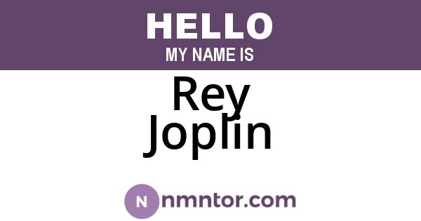 Rey Joplin