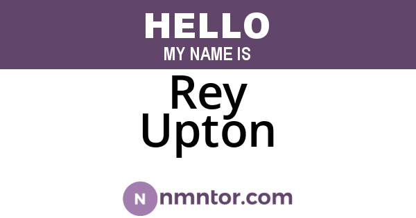 Rey Upton