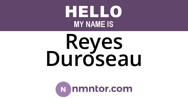 Reyes Duroseau