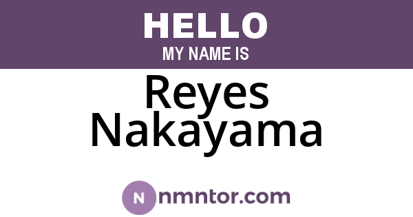 Reyes Nakayama