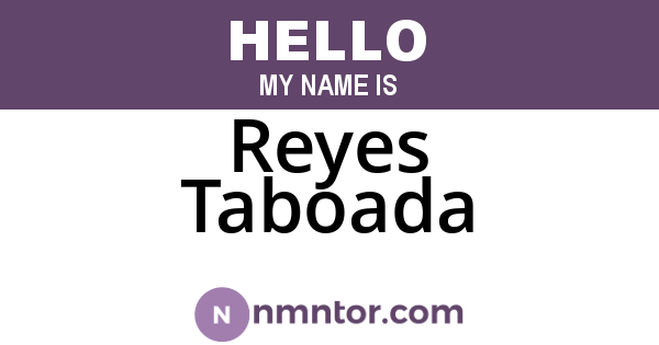Reyes Taboada