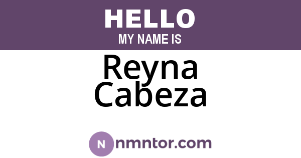 Reyna Cabeza