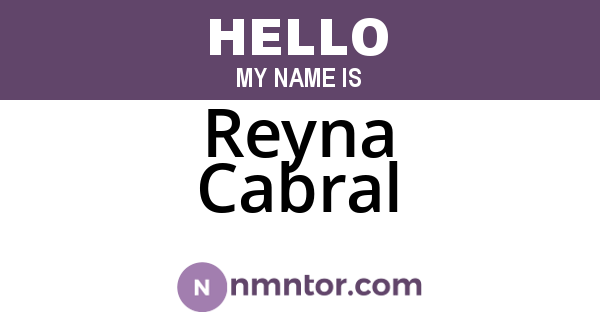 Reyna Cabral