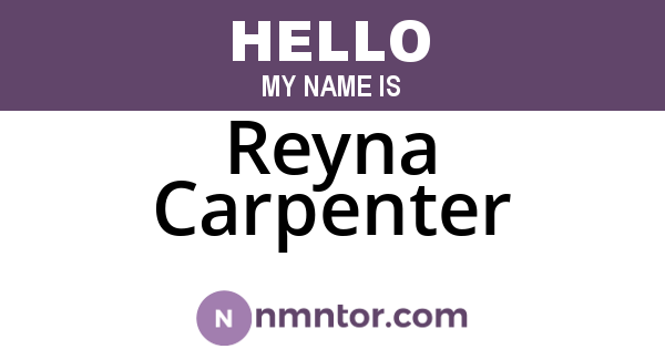 Reyna Carpenter