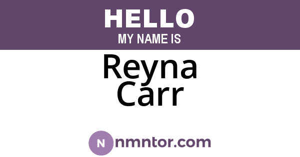Reyna Carr