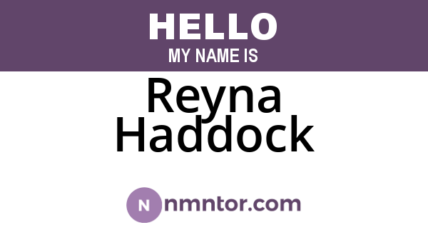 Reyna Haddock