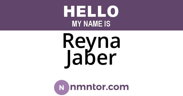Reyna Jaber