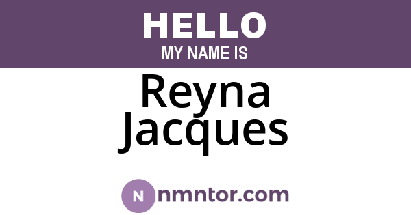 Reyna Jacques