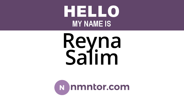 Reyna Salim