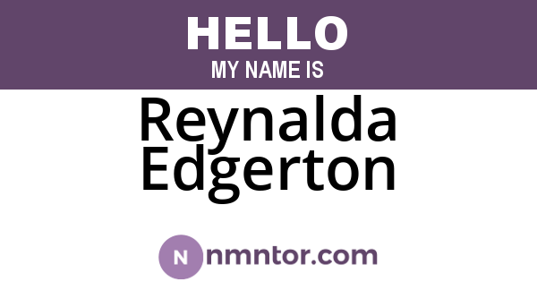 Reynalda Edgerton