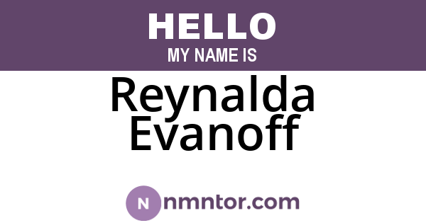 Reynalda Evanoff