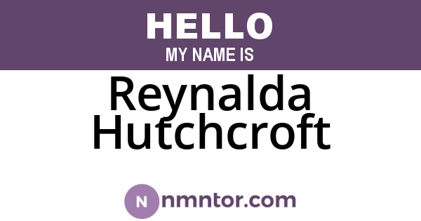 Reynalda Hutchcroft