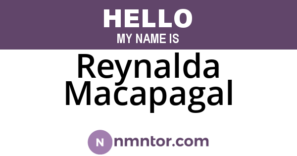 Reynalda Macapagal