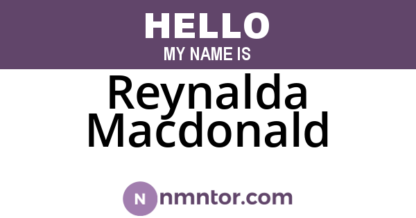 Reynalda Macdonald