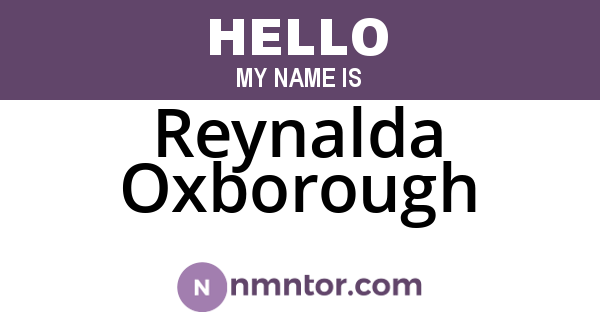 Reynalda Oxborough