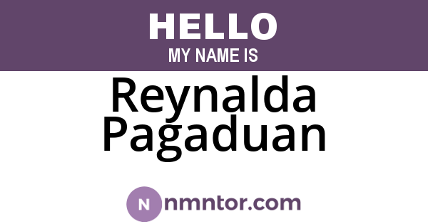 Reynalda Pagaduan