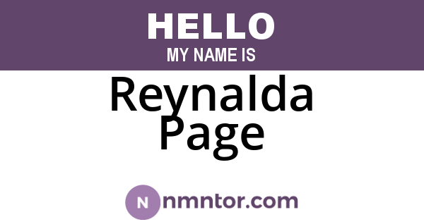 Reynalda Page