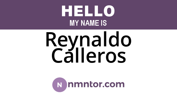 Reynaldo Calleros