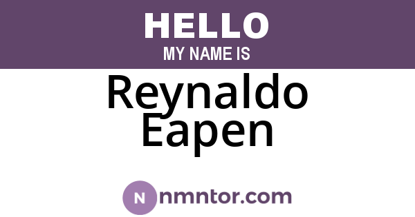 Reynaldo Eapen