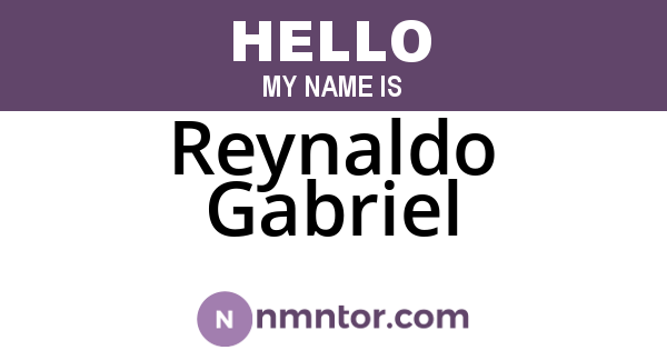 Reynaldo Gabriel