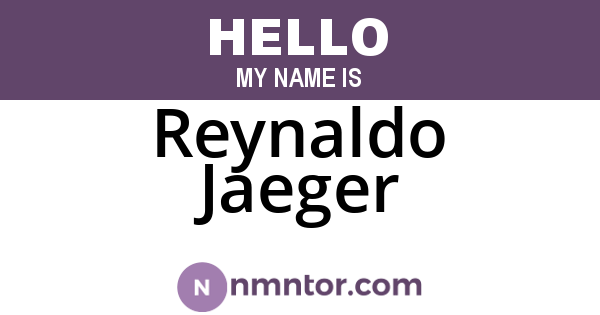 Reynaldo Jaeger