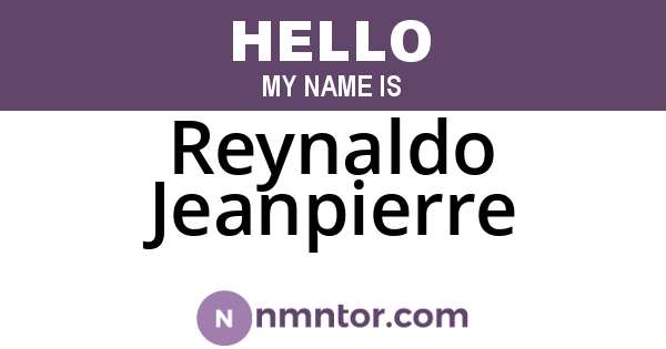 Reynaldo Jeanpierre