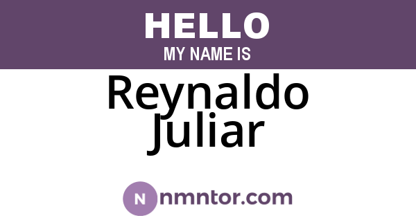 Reynaldo Juliar