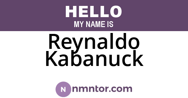 Reynaldo Kabanuck
