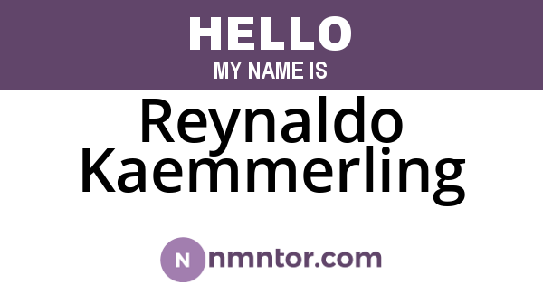 Reynaldo Kaemmerling