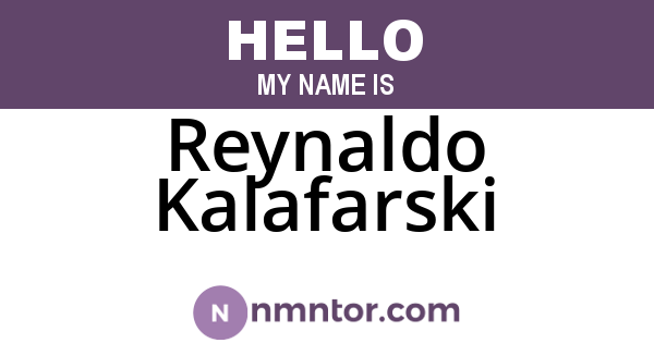 Reynaldo Kalafarski