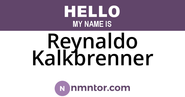 Reynaldo Kalkbrenner