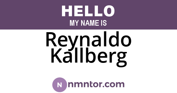 Reynaldo Kallberg