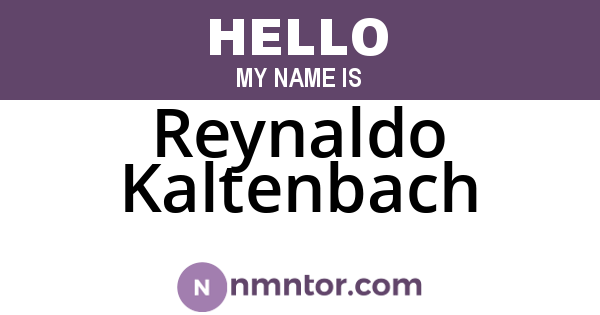 Reynaldo Kaltenbach