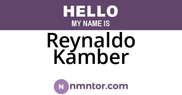 Reynaldo Kamber